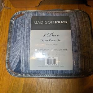 Madison Park grey 3 piece duvet cover set king